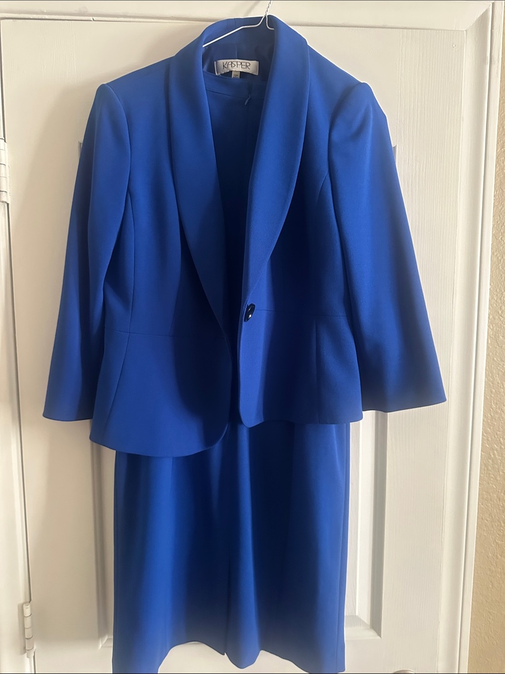 Kasper Cobalt Blue Women's Blazer and sleeveless dress